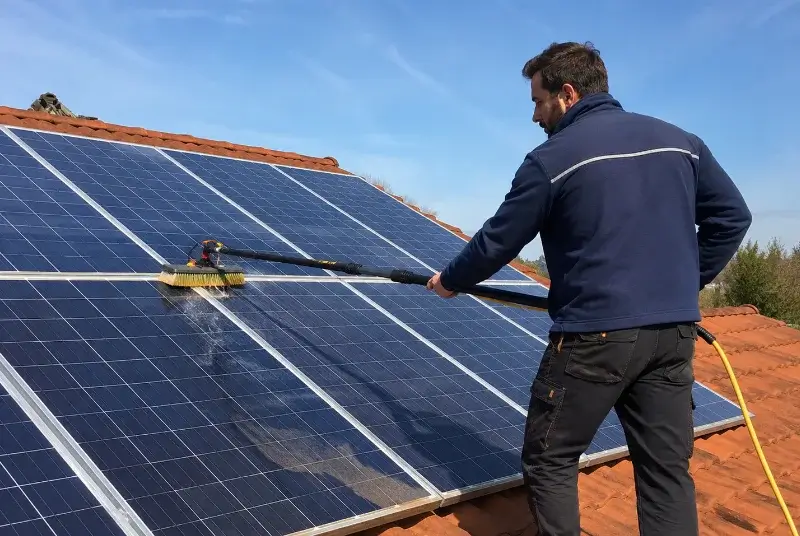 Nettoyage et entretien de panneaux solaires à Lespinassière